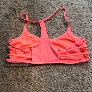 Peach bikini top